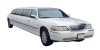Our white limousine can accommodate up to 8 passengers in luxurious comfort.