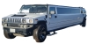 Hummer H2 Limousine white 16 seater passengers